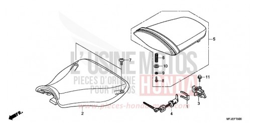SIEGE CBR600RAC de 2012